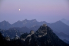 月光下的长城