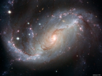 Stellar nursery in the arms of NGC 1672