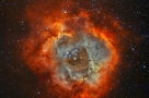 氢与氧波段中的玫瑰星云​