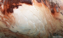 火星南极的层状结构