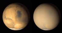 火星又起沙尘暴，整个星球都变色了，卫星都看不清火星