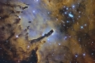 NGC 6823: 雕塑云气的星团
