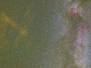 银河系和爆炸流星
