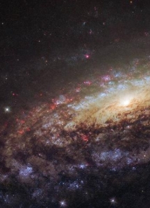 哈勃太空望远镜，拍摄到壮观的飞马座旋涡星系，距地球4500万光年