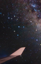 飞机上拍星星，你想到了么？
